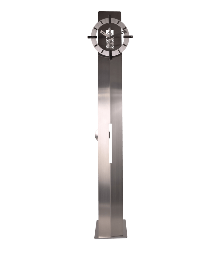 GRANDE LALA standing clock stainless steel